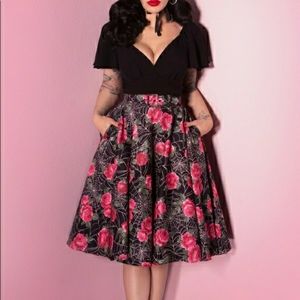 Vixen Pink Spiderweb circle skirt